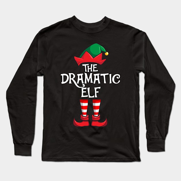 Dramatic Elf Matching Family Christmas Long Sleeve T-Shirt by hazlleylyavlda